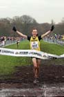 Jessica Coulson wins the under-23 and senior womens race  2012 McCain Liverpool Cross Challenge.